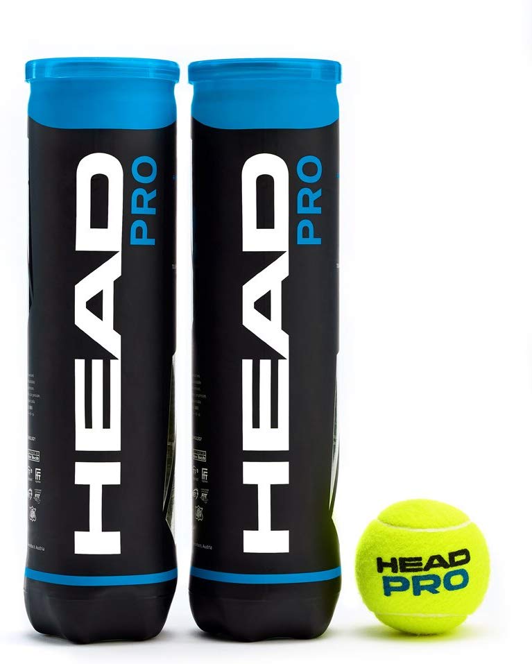 HEAD Pro Tennis Balls, Double Pack (8 Balls) BigaMart