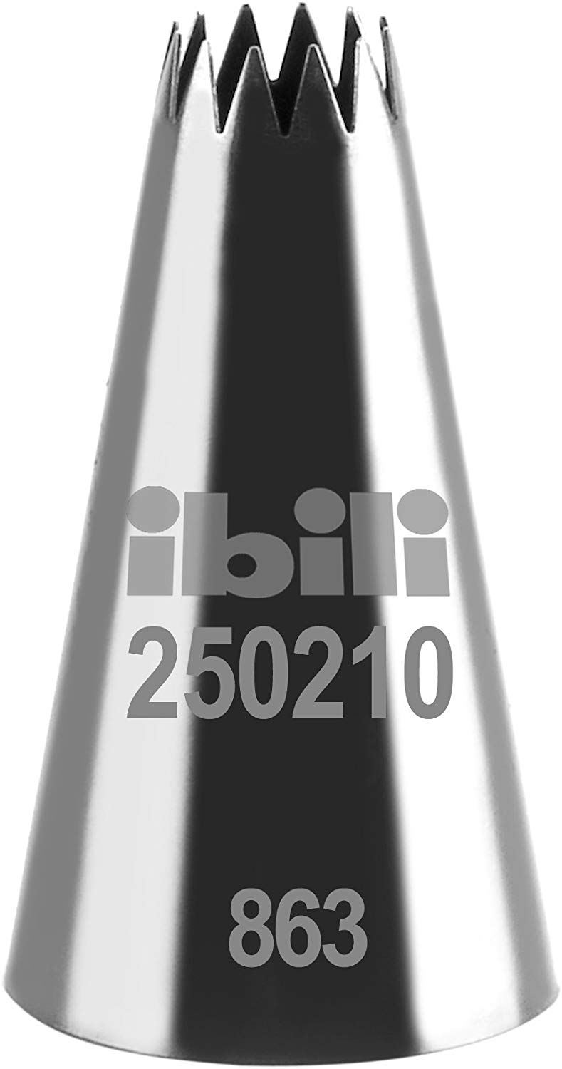 IBILI 250210 BOQUILLA ESTRELLA MULTIPUNTA 10 MM, Silver