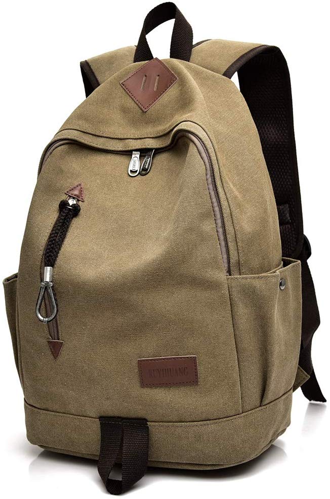 SPAHER Casual Rucksack Unisex Canvas Bags Shoulder Backpack Sports ...