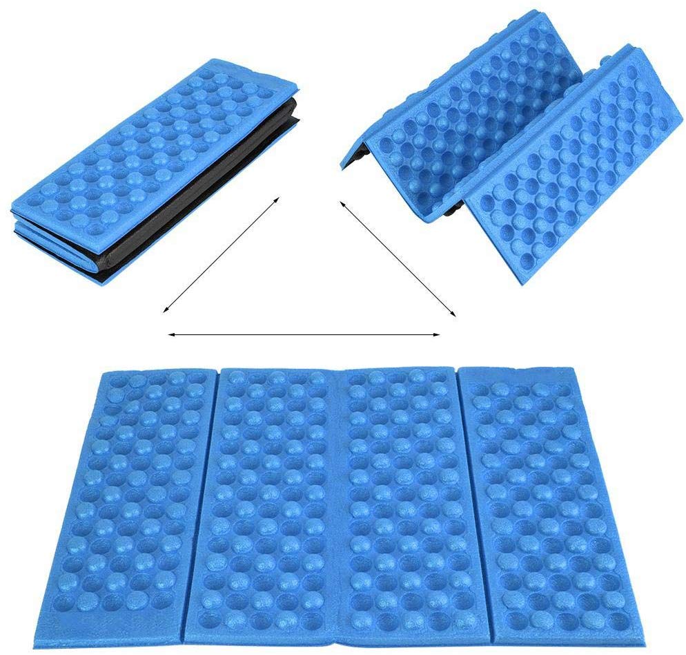 VGEBY1 Camping Mat, Foldable Cushion Seat Camping Foam Pad for Picnic Hiking Climbing Camping Traveling(Blue+Black) - Image 2