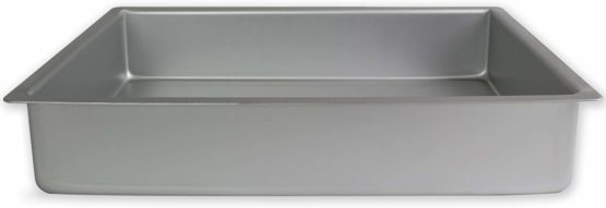 PME Oblong Cake Pan 7 x 11 x 3 Inches Deep, Aluminium, Silver, 7 x 11 - Image 3