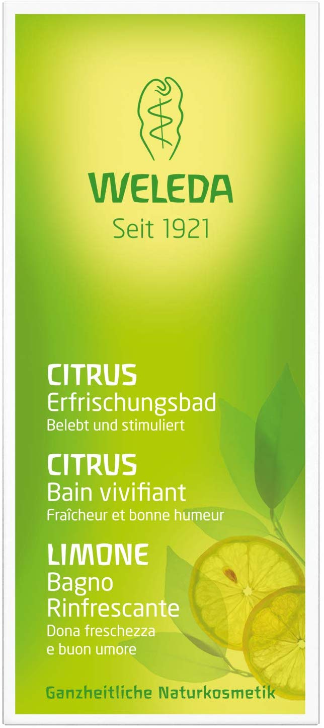 Weleda Citrus Refreshing Bath Milk 200ml, Yellow, 200 ml (Pack of 1) - Image 2