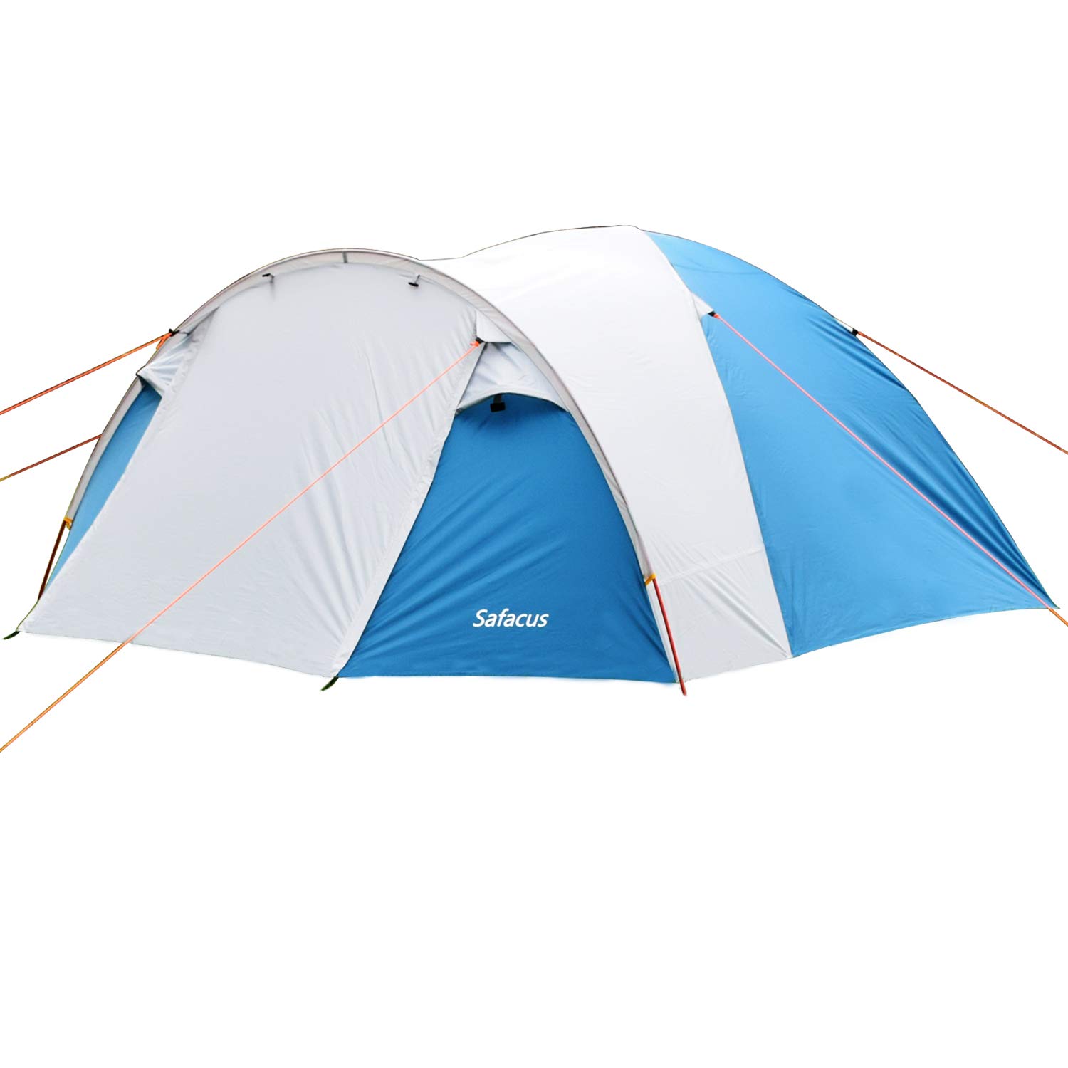 SAFACUS 3-4 Person Dome Camping Tent, Double layer, Full Waterproof Holiday Family 3 to 4 Man Tent