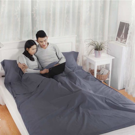 Quality Double Sleeping Bag Liner Healthcare Sleep Sack with Carry Pouch Univeral For Travel Hotel | Business Trip | Camping - Image 4
