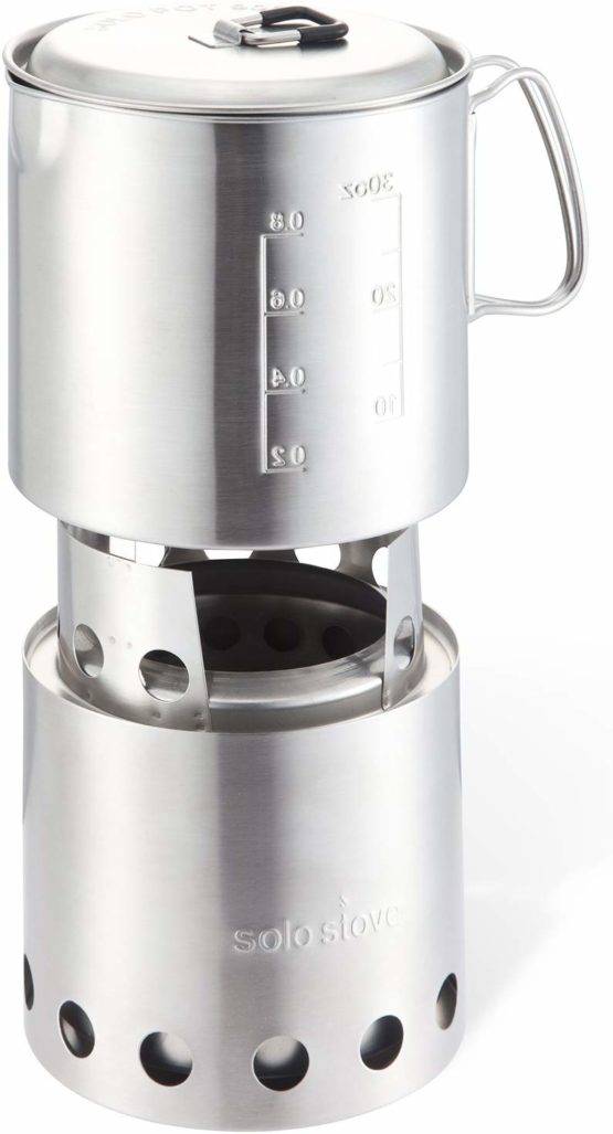 Solo Stove & Solo Pot 900 Combo: Lightweight Woodburning Cooking System for Backpacking, Camping, Kayaking, Cycling, Boy Scouts, Emergency Preparation - Image 2