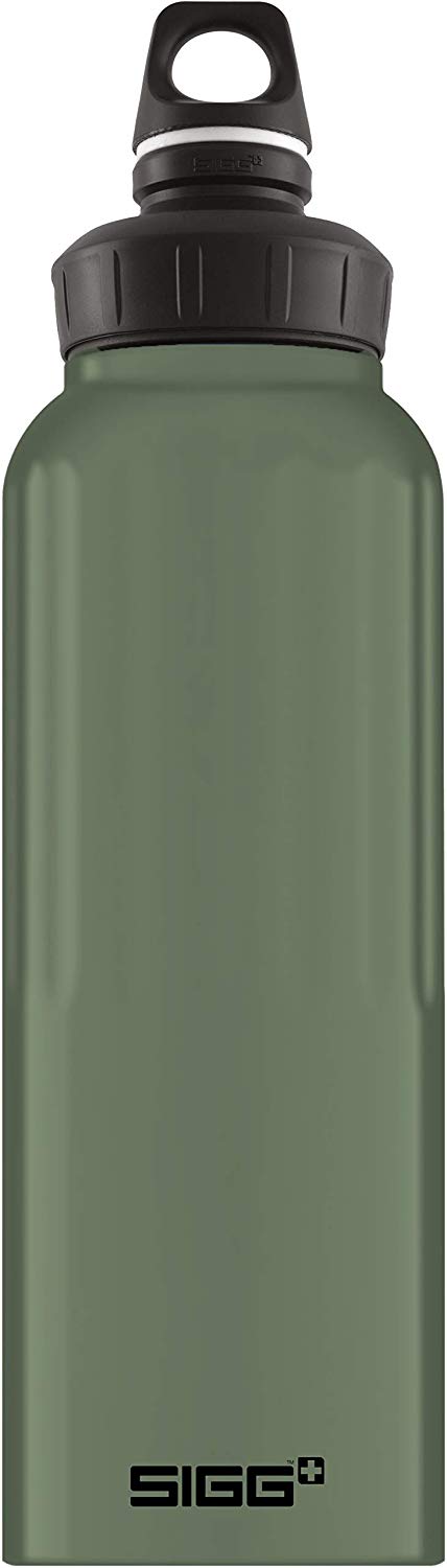 Sigg WMB Traveller Leaf Green Touch Water Bottle (1.5 Litre), Pollutant-Free and Leak-Proof Metal Bottle