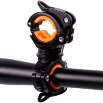 Nincha 360 Rotation Cycling Light Holder Bike Flashlight Bracket Grip Bicycle LED Lamp Stand MTB Torch Clamp Clip Mount Accessories