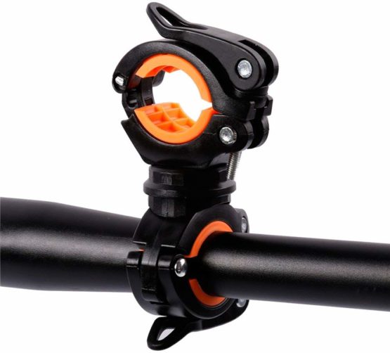 Nincha 360 Rotation Cycling Light Holder Bike Flashlight Bracket Grip Bicycle LED Lamp Stand MTB Torch Clamp Clip Mount Accessories