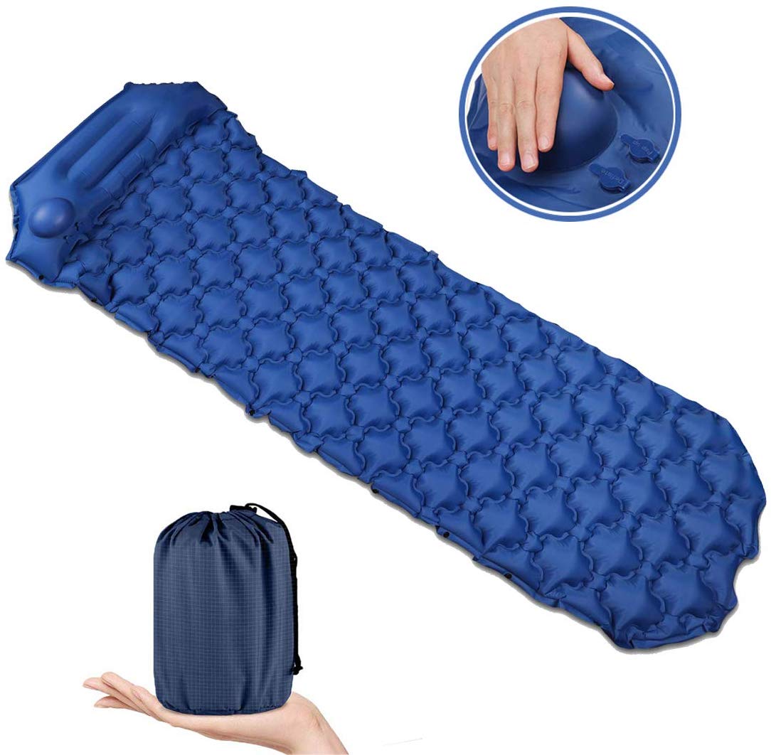 Standhorse Inflatable Sleeping Mat, Camping Mat with Pillow and Built