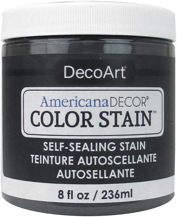 DecoArt Americana Decor Color Stains 8oz-Charcoal, 7.23 x 6.98 x 7.62 cm