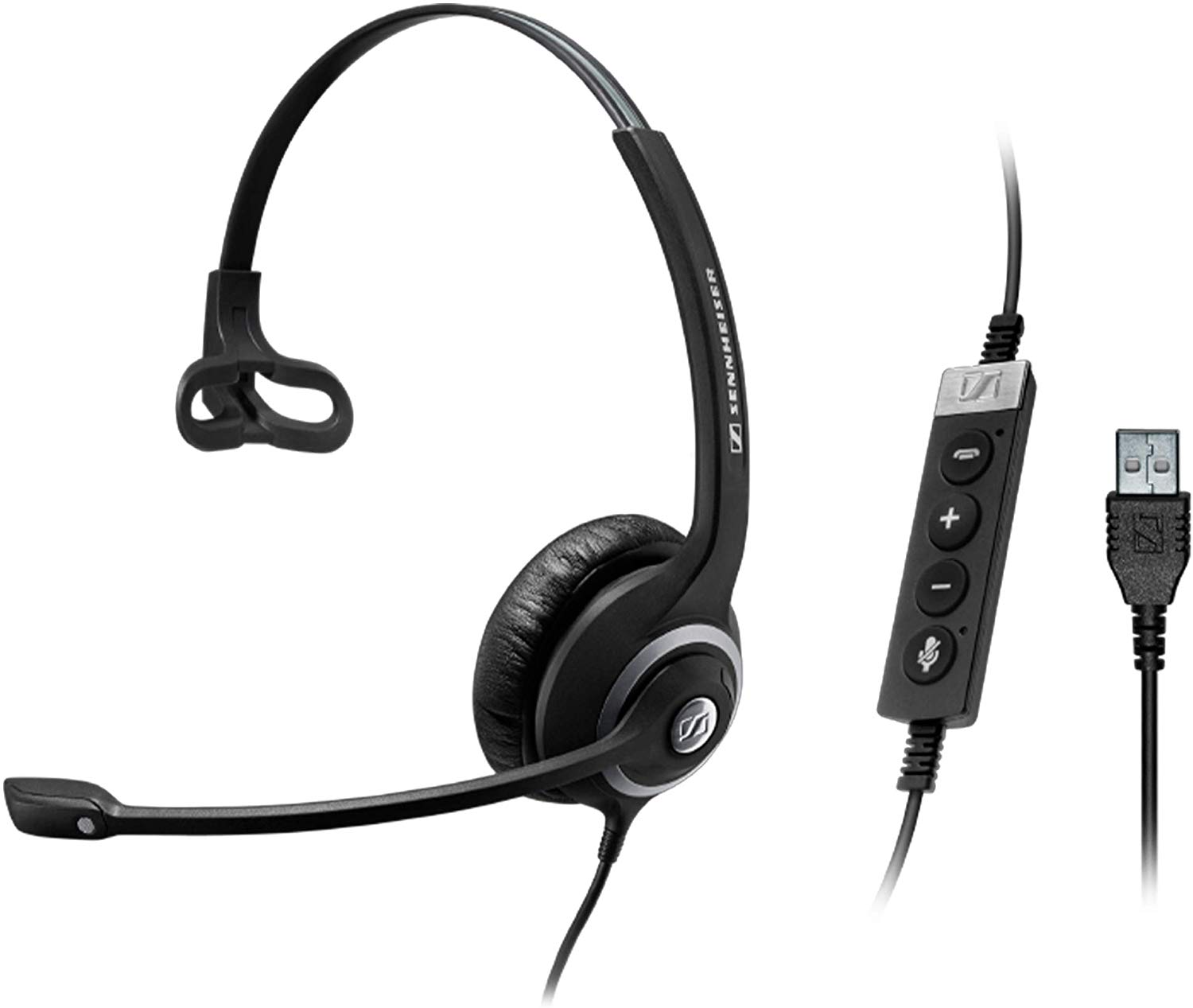 Sennheiser SC 230 USB MS II, negro/plateado, Monaural