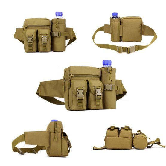 YUHAN Hiking Waistpacks Outdoors Tactical Waist Pack Pouch Water Bottle Pocket Holder Molle Hip Belt Bag - Image 2