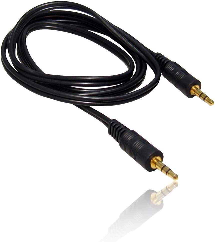 CDL Micro AV22504 2m 6' Feet 3.5mm Stereo Jack Plug to Stereo Jack Plug Audio Cable Lead Wire Cord, Black - Image 4