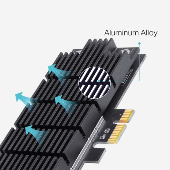 TP-Link ARCHER T6E 1300 Mbps WLAN PCIe Card, Black - Image 2
