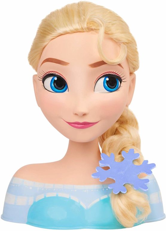 Smoby 7600320311 Frisierkopf Frozen Elsa Hairdressing Mannequin Styling ...