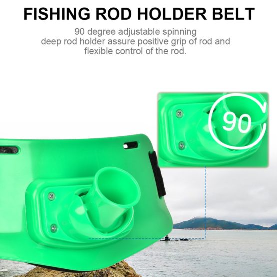 Fishing Fighting Belt, 90°Adjustable Stand Up Waist Rod Holder Harness Belt Fishing Waist Belts Rod Pole Holder Fighting Fish Tackle - Image 2