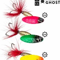 FISHN SpinnyOne Set - Length: 5.2cm/6cm - Weight: 4.2g/6.5g, Spinner Set - Spinner bait, artificial bait for fishing for pike, perch, trout (3x)
