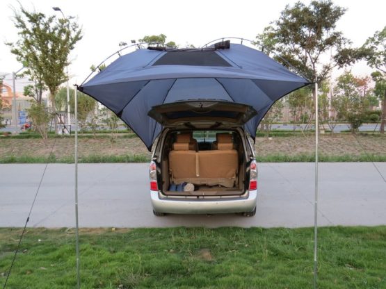 Outdoor Camping Car Tailgate Canopy Shade Tent car gazebo tent Large Car Rear Tent SUV Awning for Sun Shelter - Image 4