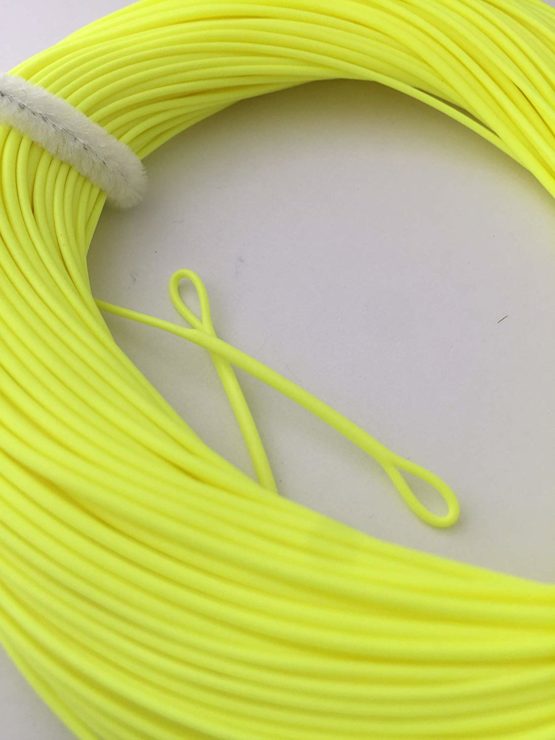BestCity Fly Fishing Premier Quality WF7/8 TROUT High Floating Line with 2 welded loops Fluorescent Yellow UK - Image 2