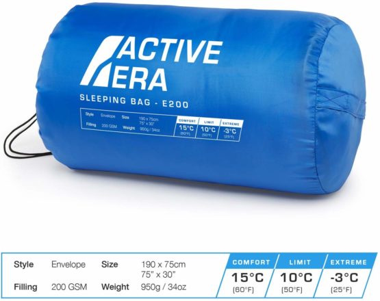 Premium Envelope Sleeping Bag for Adults and Kids, Lightweight & Warm for Traveling, Camping, Hiking, Indoor & Outdoor Activities - 190 x 75cm - Image 3