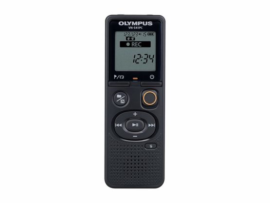 Olympus VN-541 PC High-Quality Digital Voice Recorder with Omnidirectional Microphone, One-Touch Recording, Noise Cancellation, Easy Scene Select, Auto Low-Cut Filter & 4 GB Memory, Black