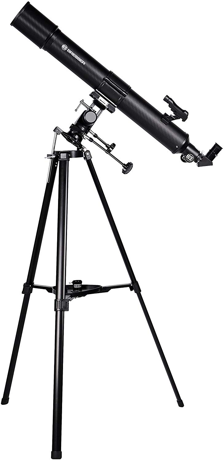 Bresser Refractor Telescope Taurus 90/900 NG with Mount and Tripod, blue