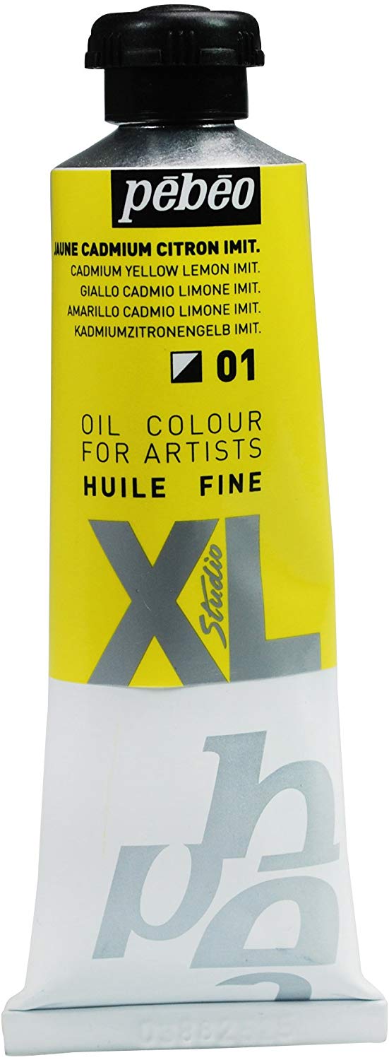 Pebeo 937001 37 ml XL Studio Fine Oil, Lemon Cadmium Yellow Hue, Cadmium Yellow Lemon Imitation, 37 ml (Pack of 1)