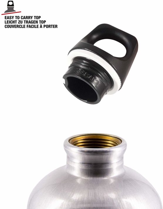 Sigg Traveller Water Bottle (1 L), Pollutant-Free and Leak-Proof Metal Bottle, Lightweight and Robust Aluminium Bottle with Screw Cap - Image 2