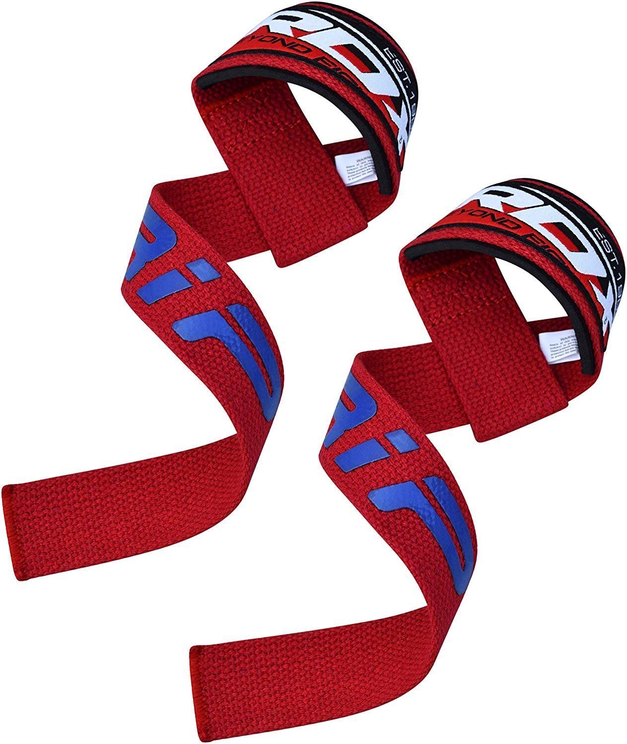 RDX Lifting Straps for Weightlifting, 100% Cotton Heavy Duty Gym Wrist Strap with 5MM Neoprene Padding - Image 2