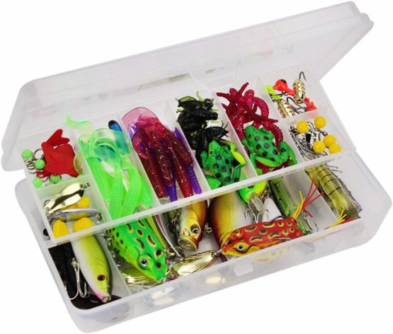 CHSEEO Fishing Lure Kits 141pcs Fishing Lure Set Fishing Baits Kit With Fishing Tackle Box Including Spoons Swimbaits Crankbaits Spinnerbaits Artificial Lures for Freshwater Saltwater Fishing #3 - Image 3