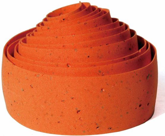 Bike Ribbon Cork Plus Road Handle Bar Tape - Orange/Orange - Image 2