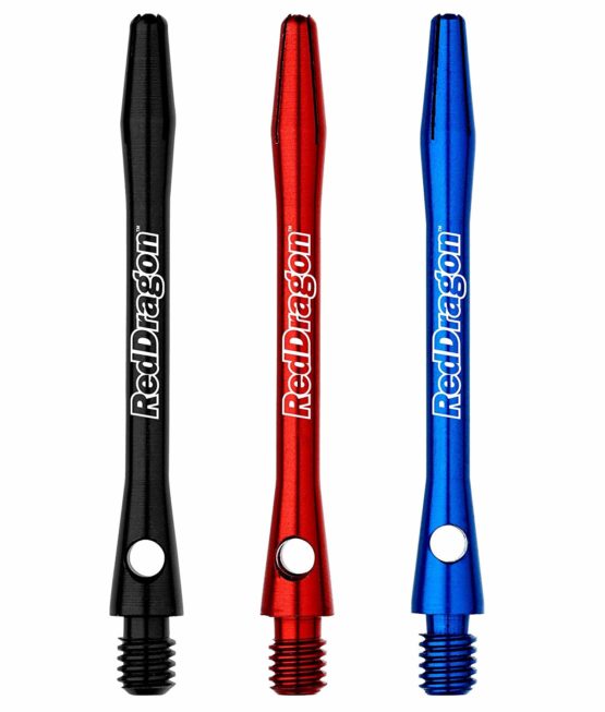 RED DRAGON Aluminium Laser Etched and Extra Grip Dart Stems