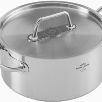 Kuhn Rikon Montreux Casserole, 20cm, 3.0L, Stainless Steel, Silver, 20 cm/3 Litre