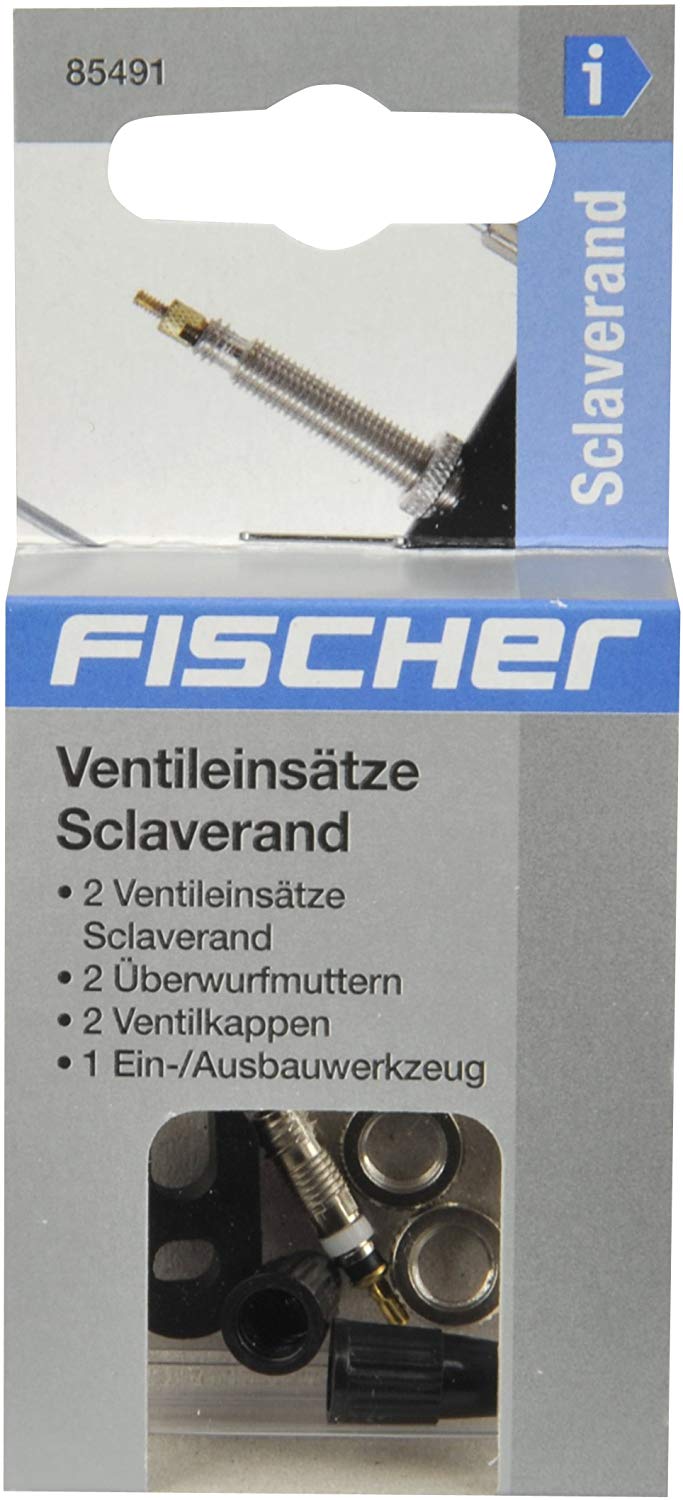 Fischer Adult Presta Valve Pack with Tool set, black, one size - Image 2