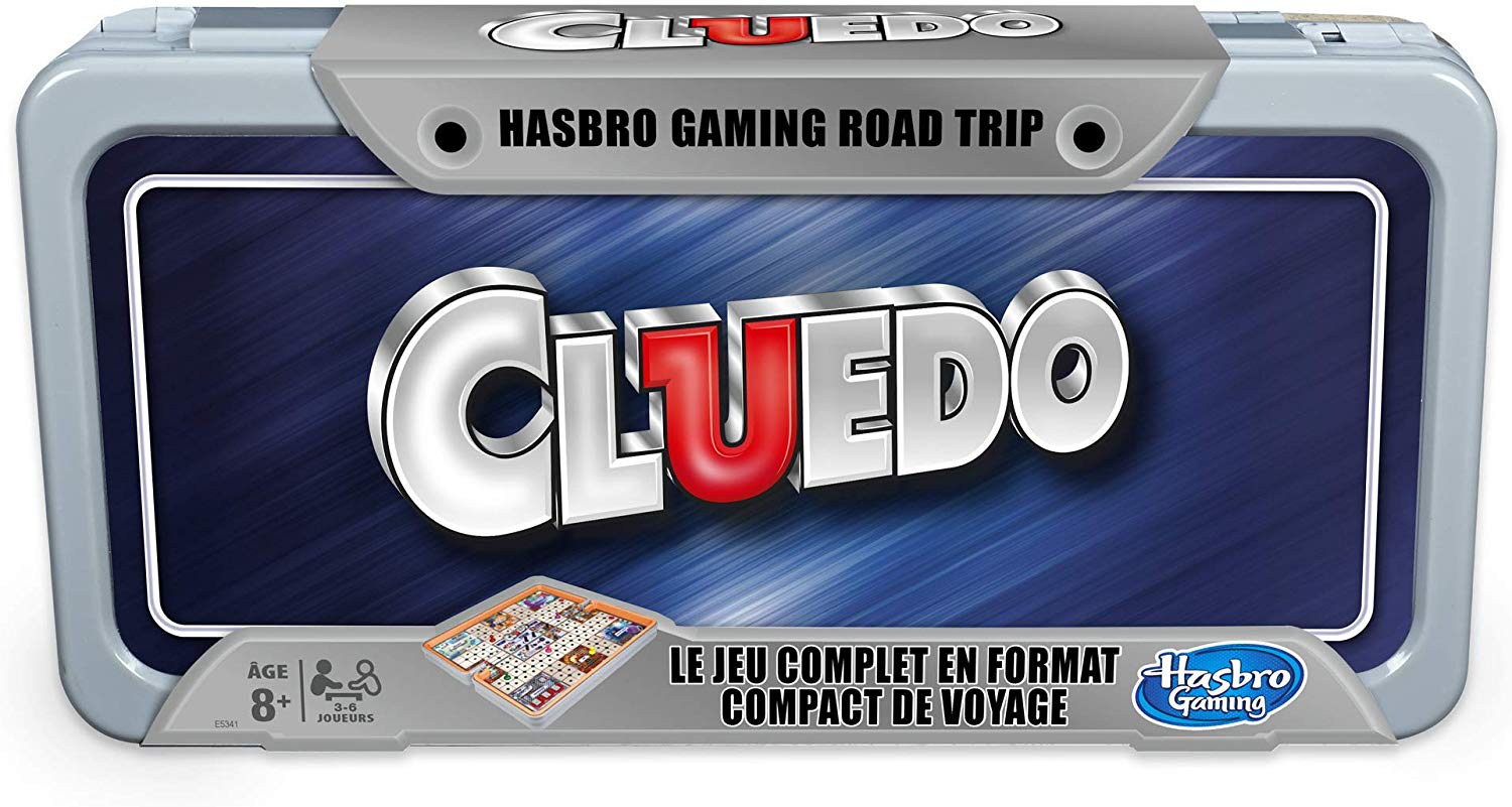 Hasbro Gaming Cluedo Road Trip Board Game - Travel Game - French Version, Multi-coloured
