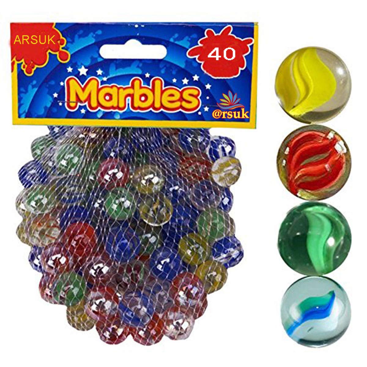 ARSUK Glass Marble 40 Pcs