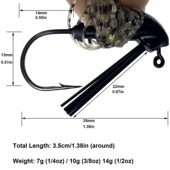 THKFISH Fishing Lures Fishing Jigs Swim Jigs Fishing Jigs Bass Mix Color Metal Lead Fishing Jigs Kit 5g 7g 10g 14g 5pcs - Image 4