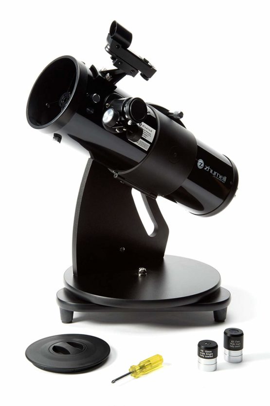 Celestron Zhumell ZHUS002-1 Z114 Portable Altazimuth Reflector Telescope, Black