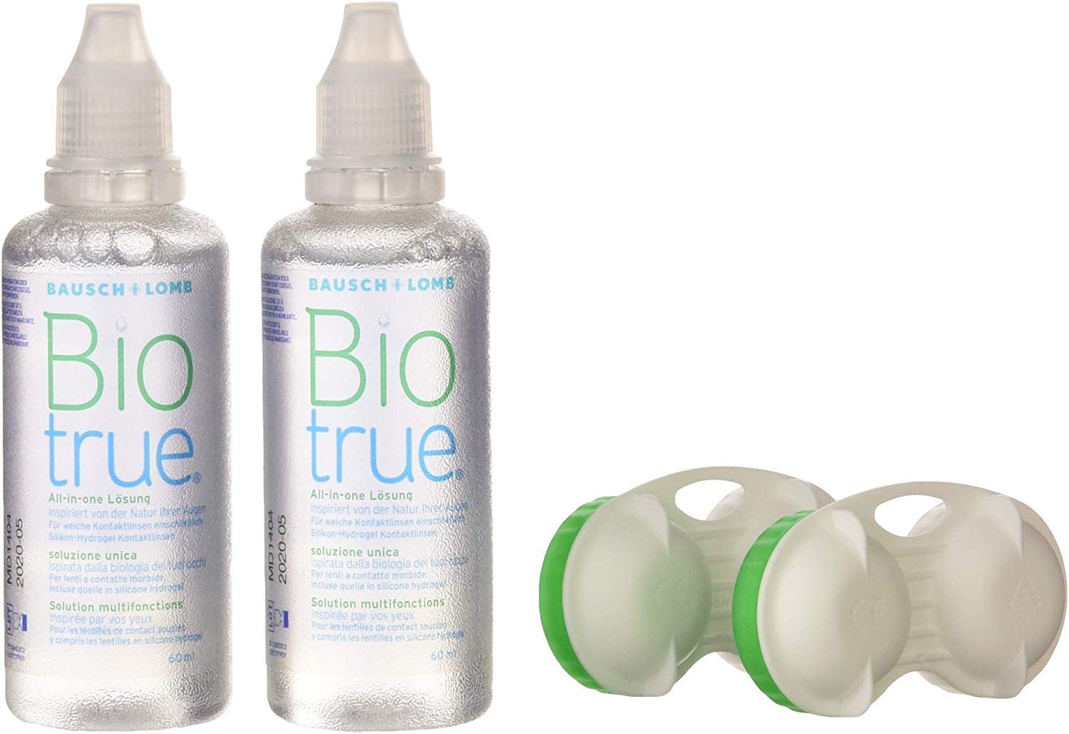 Biotrue MultiPurpose Contact Lens Solution, Flight Pack 2 x 60 ml 2