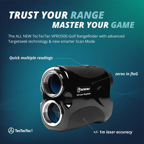 TecTecTec VPRO500 Golf Rangefinder - Laser Range Finder with Pinsensor - Laser Binoculars - with Battery - Image 4