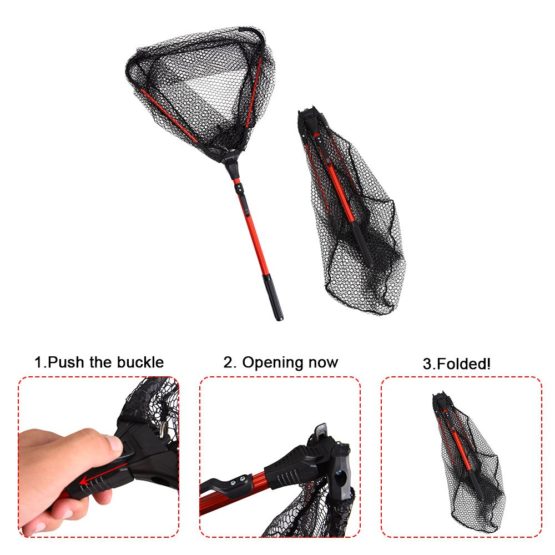 Lixada Fly Fishing Landing Net Wooden Handle Frame Catch (type3) - Image 3