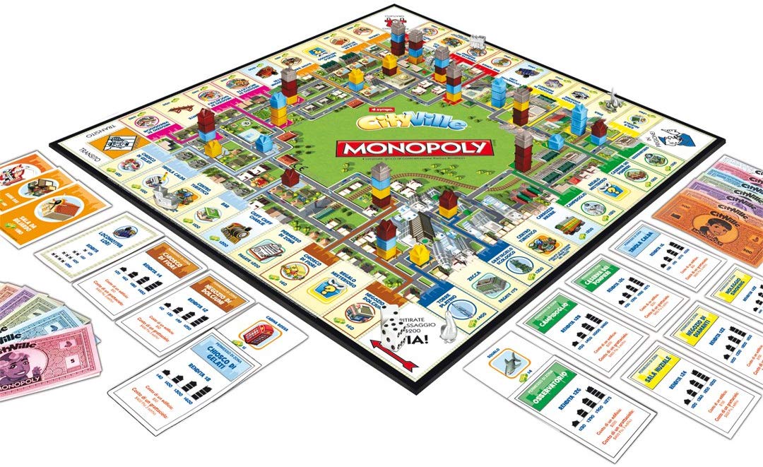 Hasbro Monopoly Cityville Board Game (in Italian) [Imported from Italy
