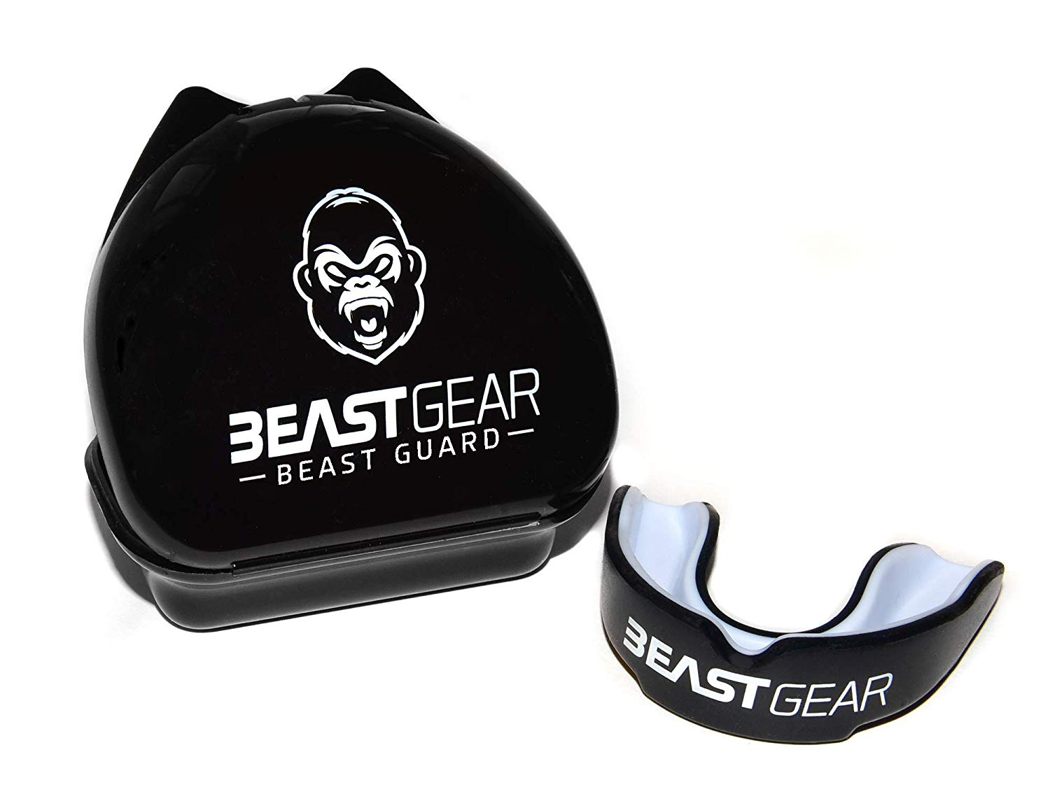 Beast Gear Mouth Guard, Mouldable Gum Shields with Case for Boxing Rugby, Muay Thai, Boxing MMA,Hockey, Judo