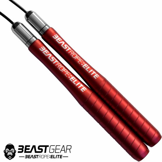 Beast Gear Skipping Rope – Steel Speed Jump Ropes for Adult Fitness – Lightweight, Adjustable Workout Equipment for Beginners & Pros - for Jumping, Boxing, Exercise & HIIT w/ Bonus Screws & Caps