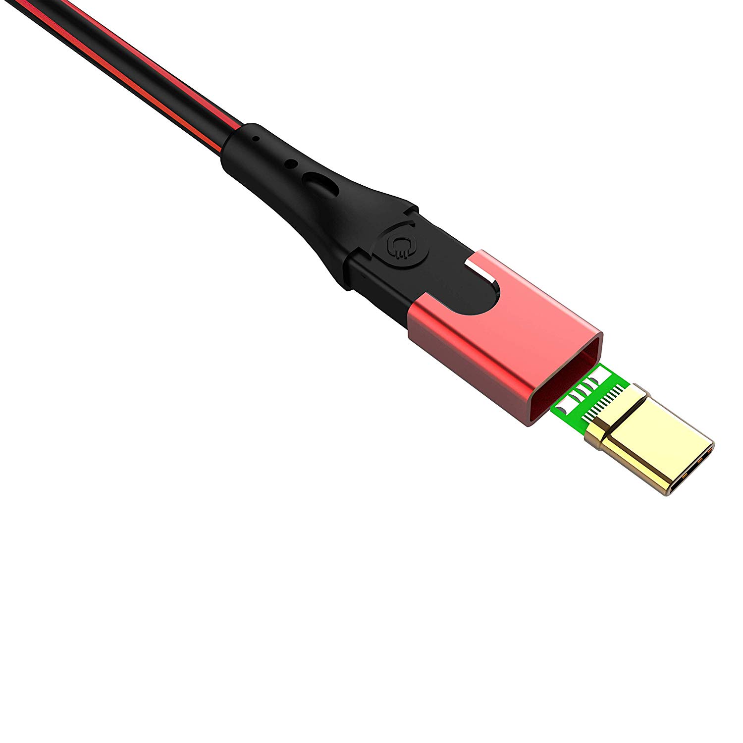 Oehlbach USB Evolution LI 25 cable, USB A to Apple lightning cable, black/red, 1.00m - Image 3