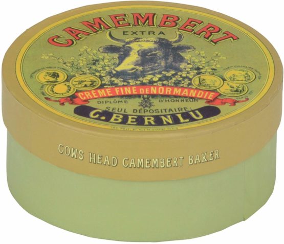 BIA Cow's Head Camembert Baker and Cover, Green/Blue and Red - Image 2