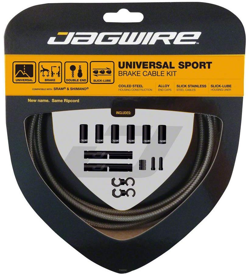 Jagwire Universal Sport Cable Brake/Sheath Kit Unisex Adult, Sterling Silver
