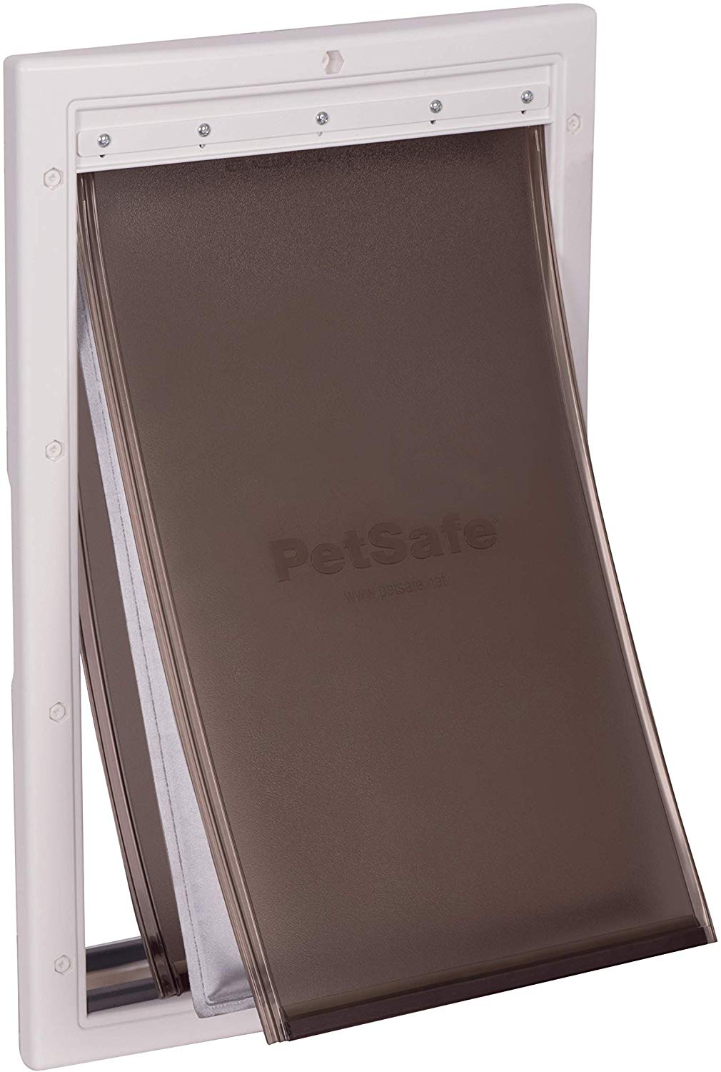 PetSafe Extreme Weather Pet Door - Triple Flap, Energy Efficient, Customisable Frame - Medium, Navy Blue