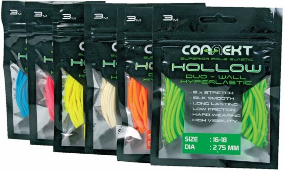 Connekt Hollow Duo-Wall Hyperlastic | Hollow Fishing Elastic | Competition Pole Fishing | Multiple Sizes