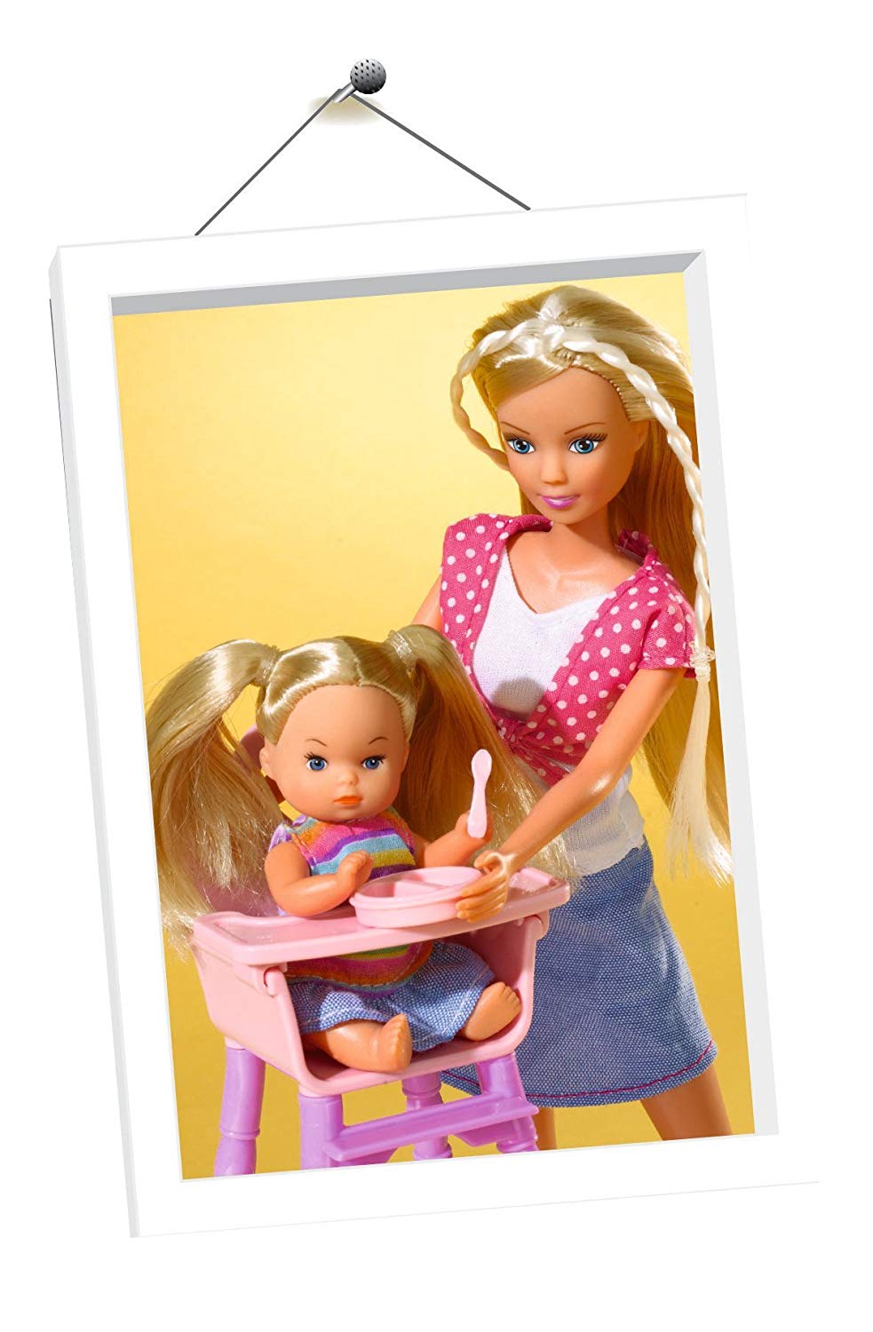 Simba 105736350 Steffi Love Baby World Puppe Doll, light, Piccolo, Pink - Image 2